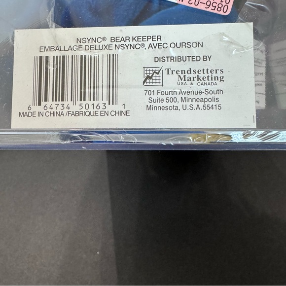 N Sync Limited Edition Collectible Bear JC Chasez #8519 / 25000 NSA New… - Picture 4 of 5